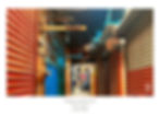 Closed market in Granada, Nicaragua, with colorful shuttered stalls and a dimly lit corridor. Text: "Markets After Close". Coordinates shown.