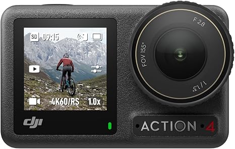 Action 4 pro DJI camera for backpackers