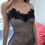 縮圖：Sequin mesh mini dress