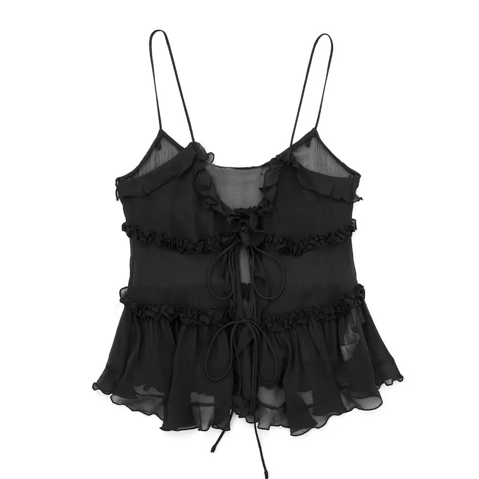Thumbnail: Front tie ruffle cami