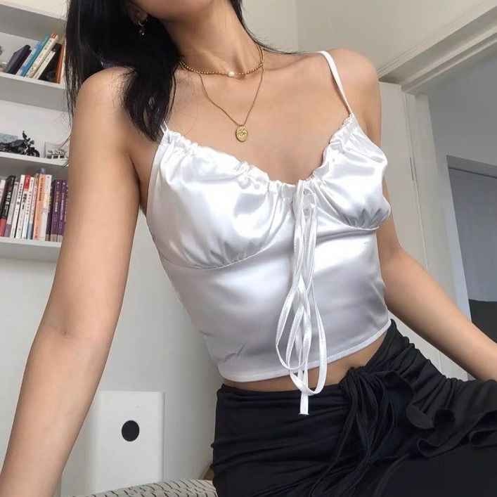 縮圖：Satin vneck tank