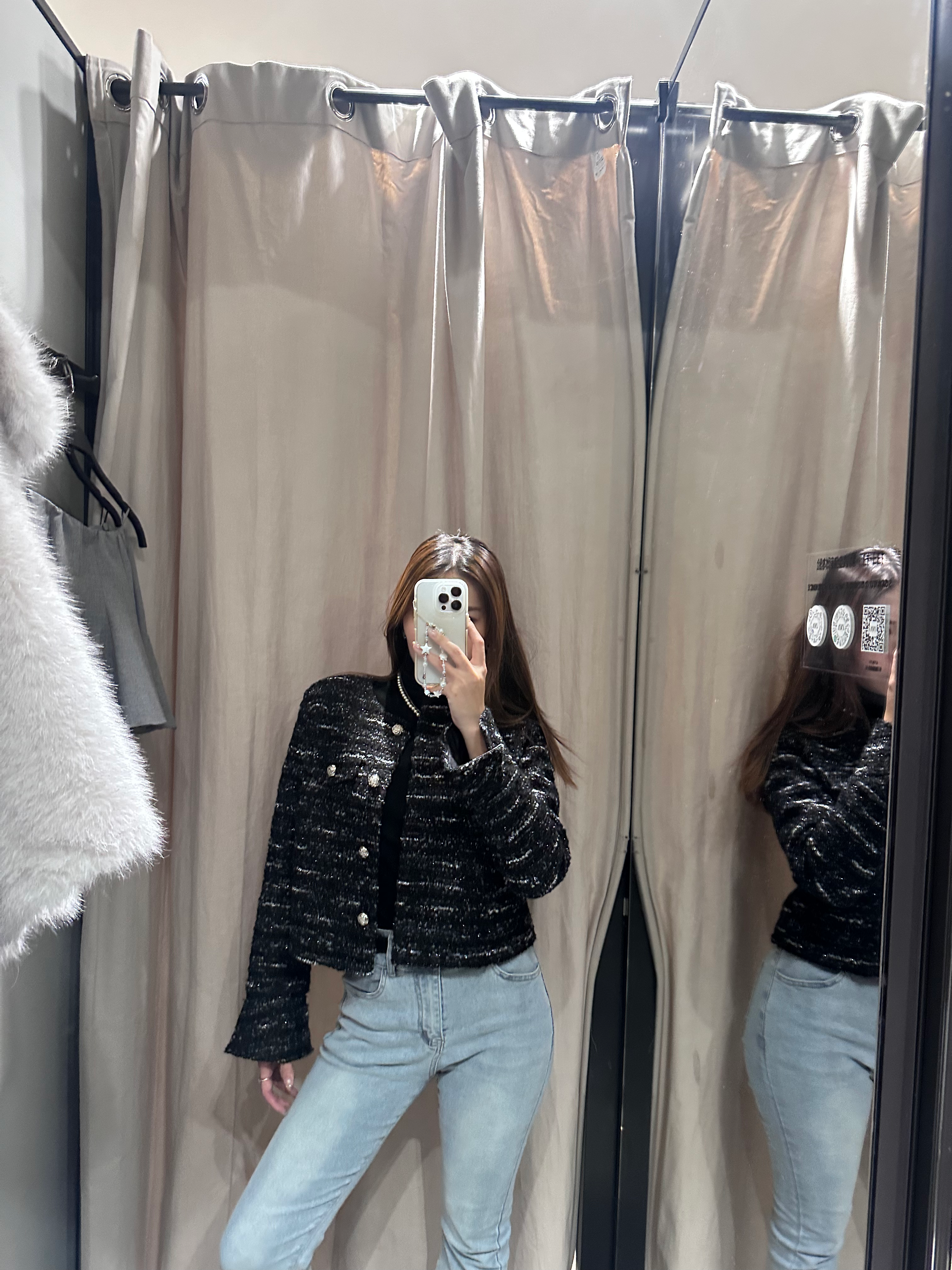 Glitter tweed jacket