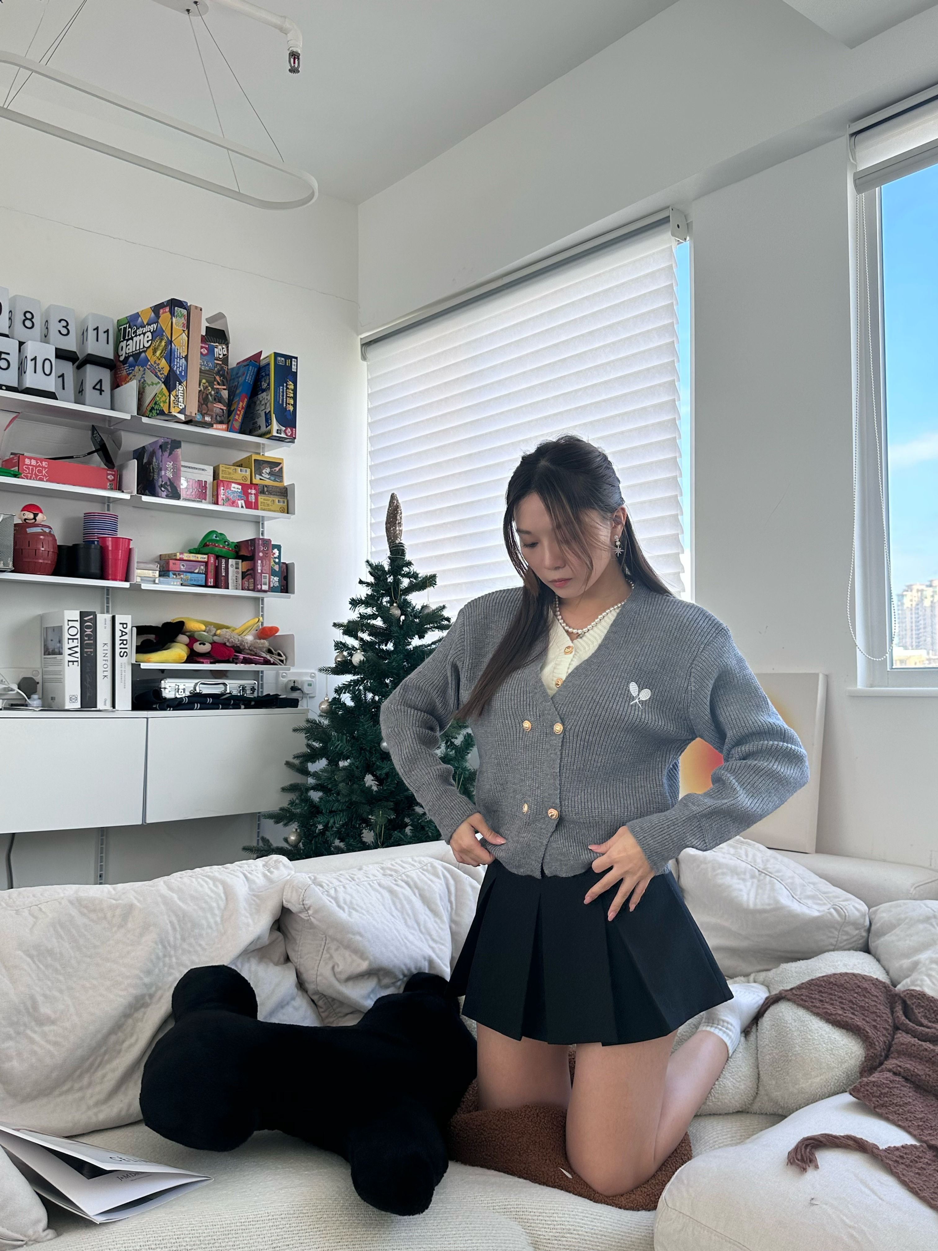 2in1 tennis club cardigan