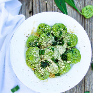 Glutenfreie Bärlauch Gnocchi