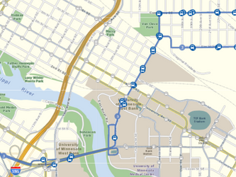 Which bus goes from Dinkytown to UMN campus?
