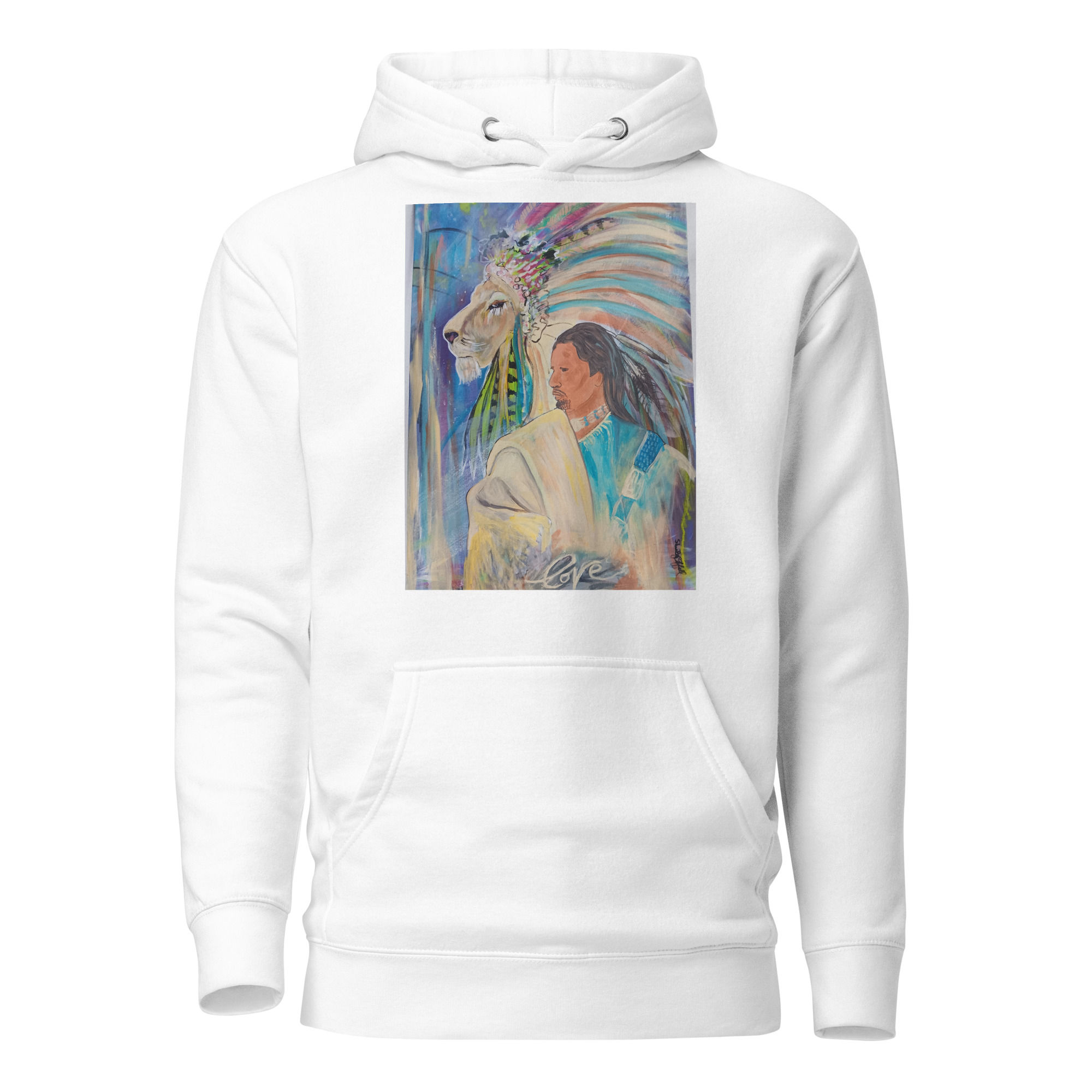 Jesus in Buckskin Hoodie