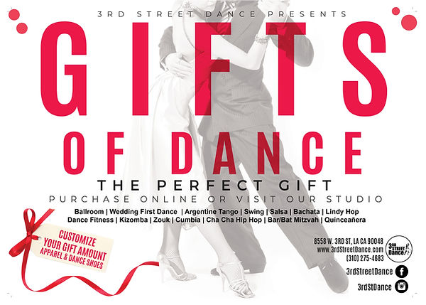 give the gift of dance with a dance gift certificate