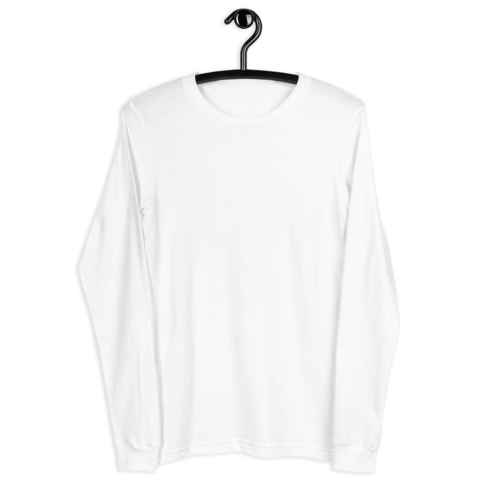 サムネイル： Unisex Long Sleeve Tee BK B01