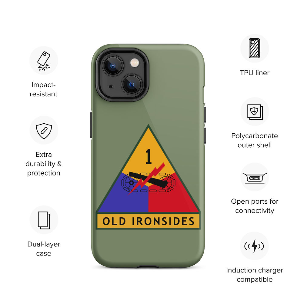 Thumbnail: Tough iPhone Case - US Army 1st Armored Division