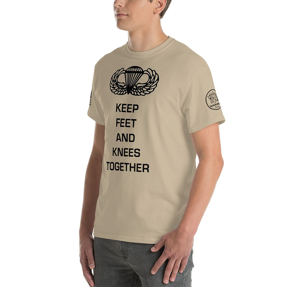 Thumbnail: AIRBORNE - Keep Feet & Knees Together T-Shirt - SAND/OD