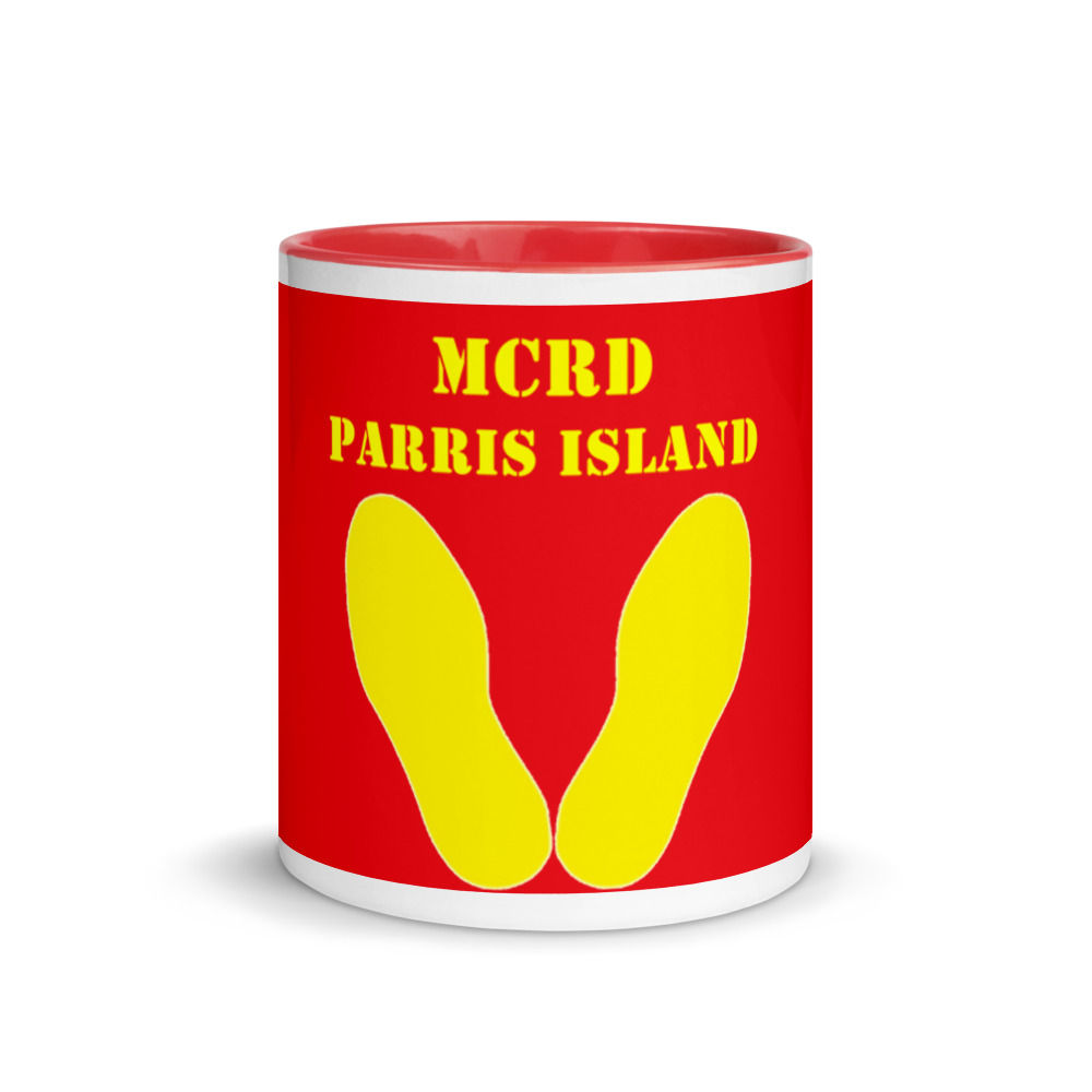 US Marines Footprints MCRD Parris Island Coffee Mug