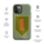 Thumbnail: Tough iPhone Case - US Army 1st Infantry Division
