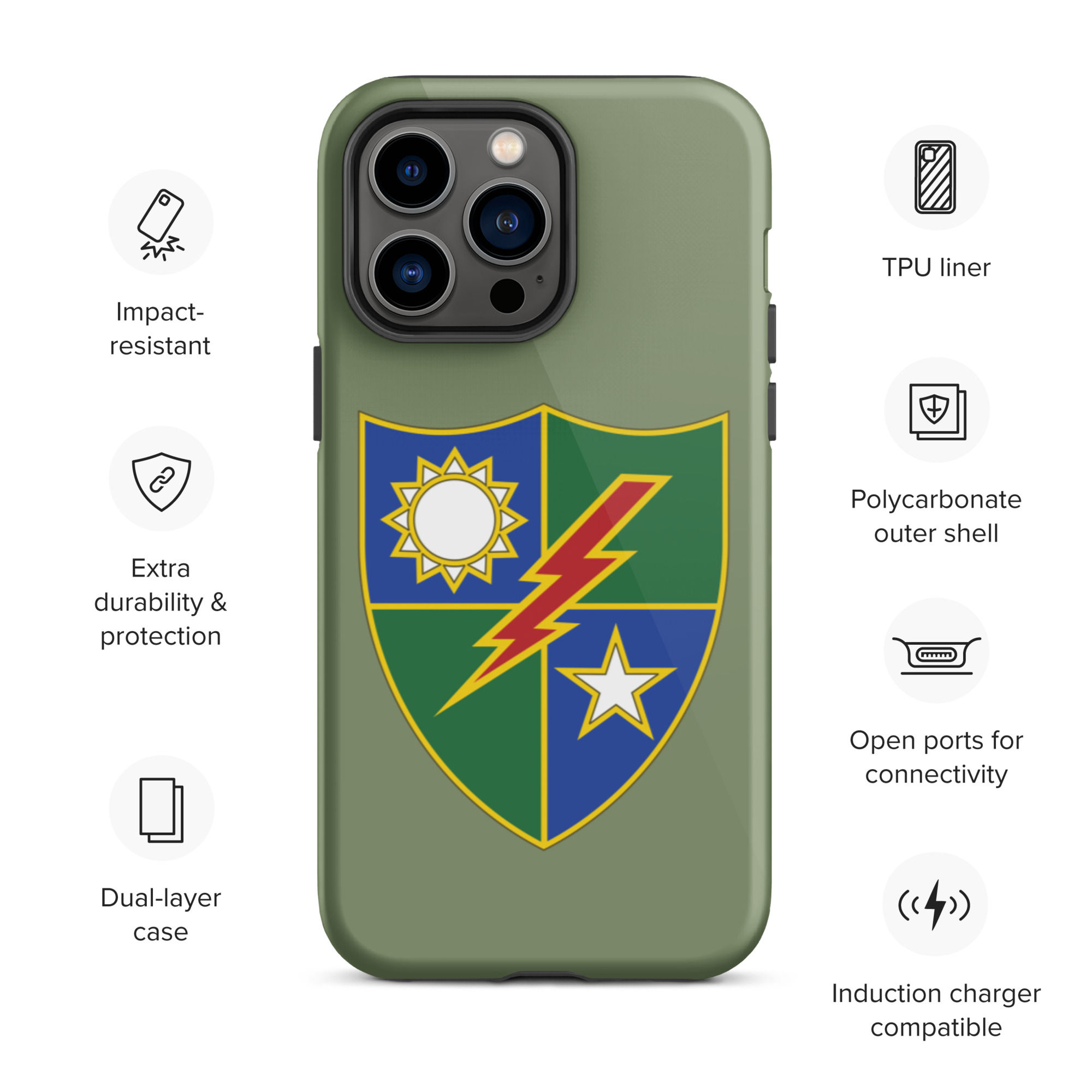 Tough iPhone Case - US Army 75th Ranger Regiment