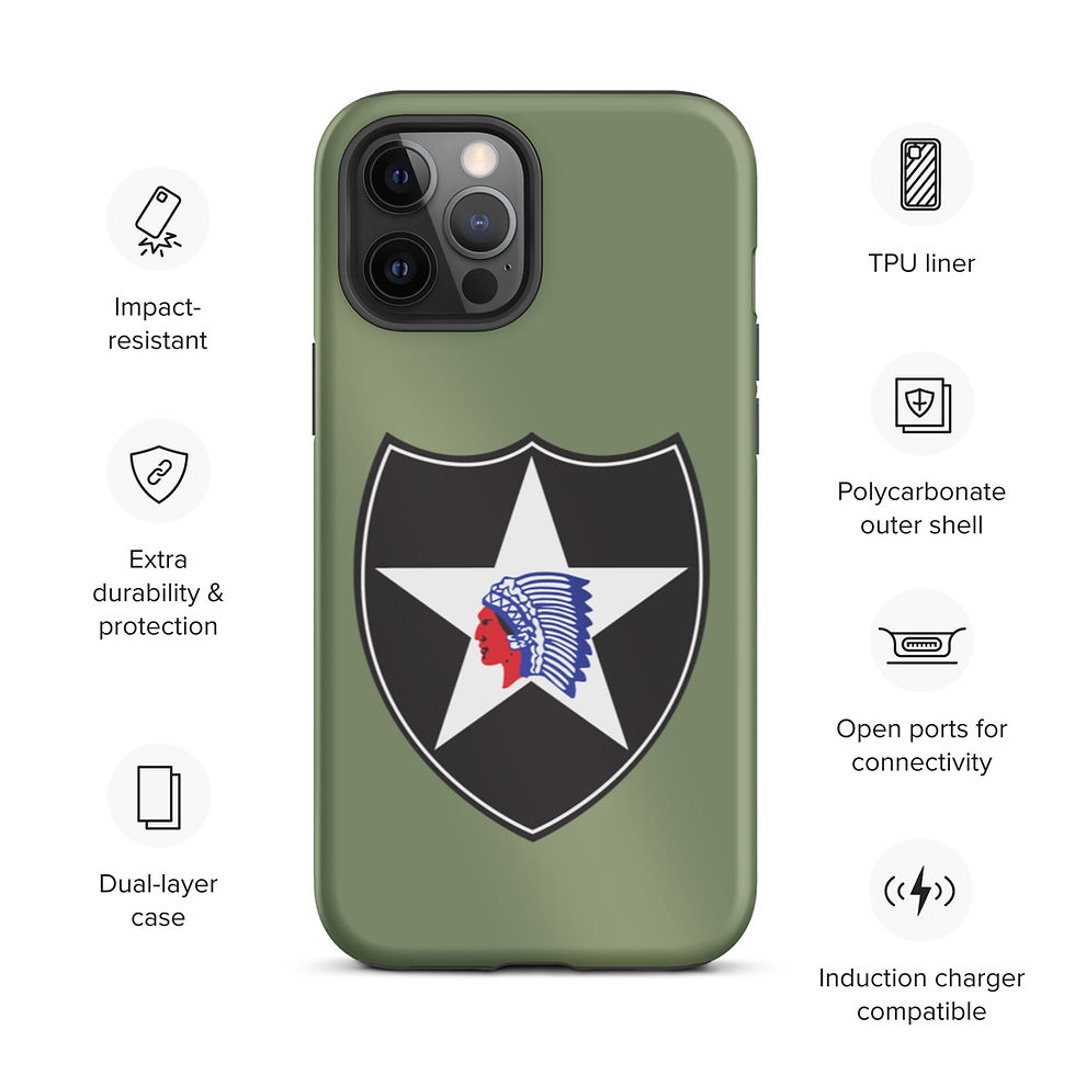Thumbnail: Tough iPhone Case - US Army 2nd Infantry Division