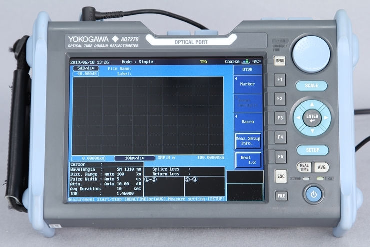 Thumbnail: Yokogawa AQ7270 OTDR OPTICAL TIME DOMAIN REFLECTOMETER
