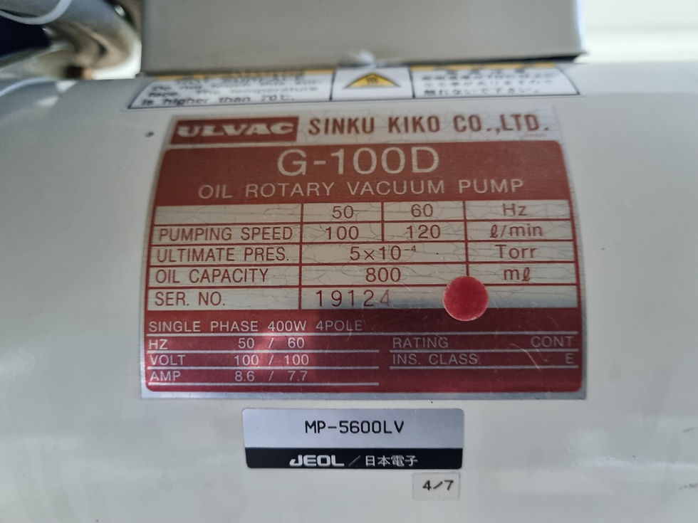 Thumbnail: ULVAC G-100D OIL Rotary Vacuum Pump