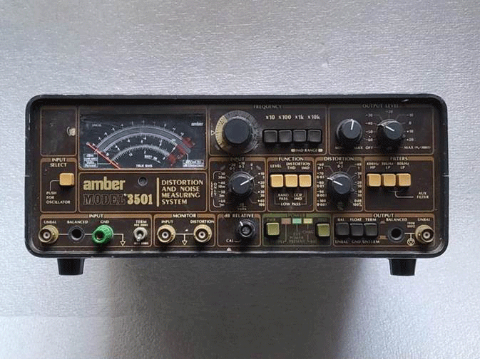 Amber 3501 distortion and noise measuring system rescience