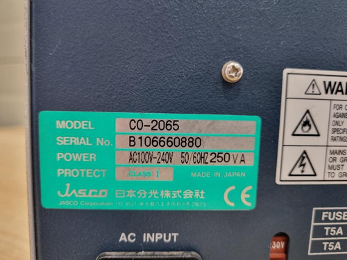 JASCO CO-2065 PLUS Intelligent Column Oven | rescience