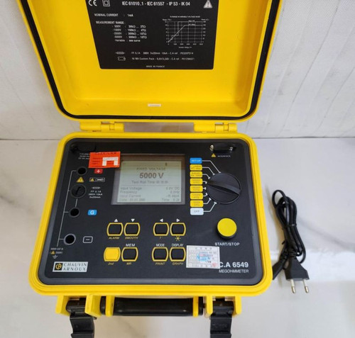 イグアナコゲオさん専用 Chauvin Arnoux CA 6549 MEGAOHMMETER | rescience