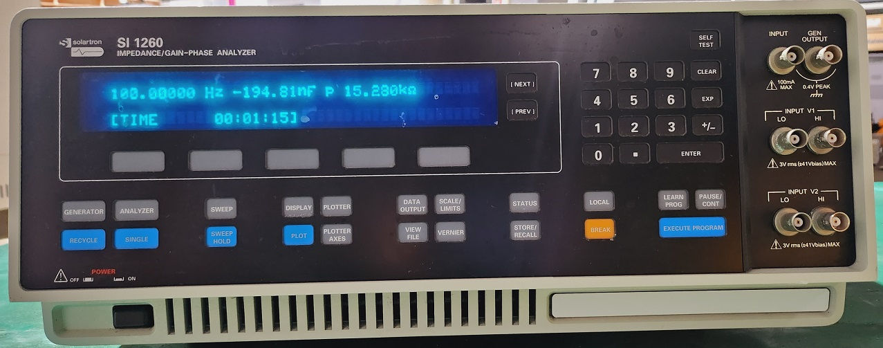 Solartron SI 1260 Impedance/Gain-Phase Analyzer