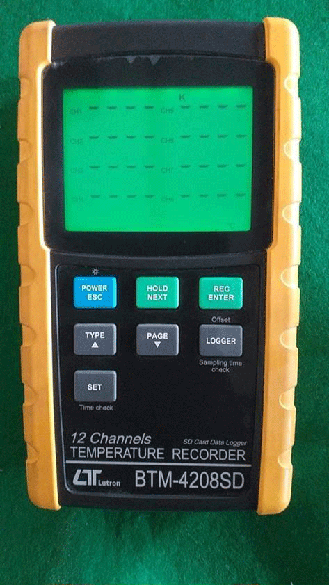 Lutron BTM-4208SD 12CH Temperature Recorder