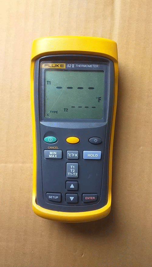 Thermomètre Numérique Fluke 52-II Avec Sonde - Occasion, Testé Fonctionnel