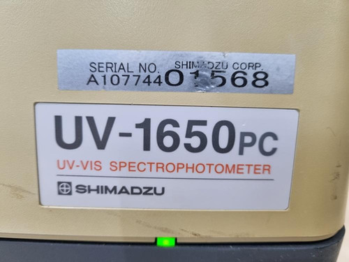 Shimadzu UV-1650PC UV-VIS Spectrophotometer | rescience
