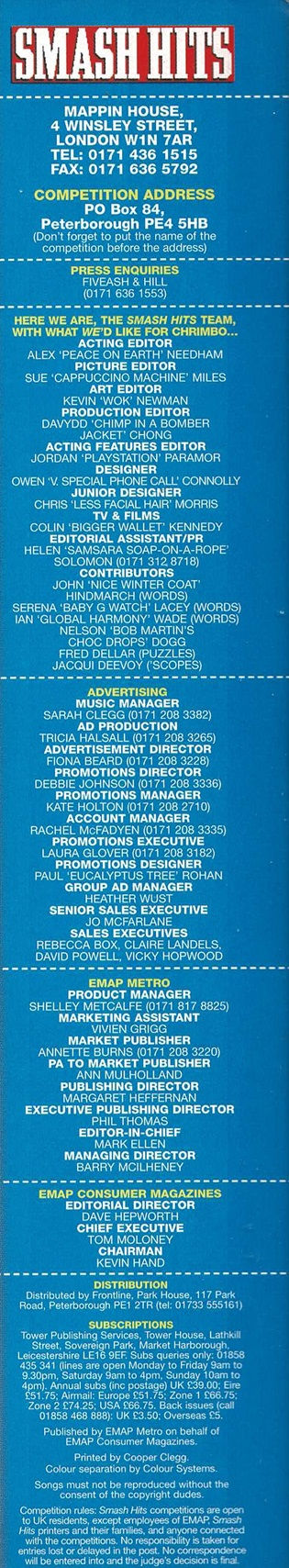 Credits - Smash Hits - Issue 522 - 2nd December - 15th December 1998.jpg