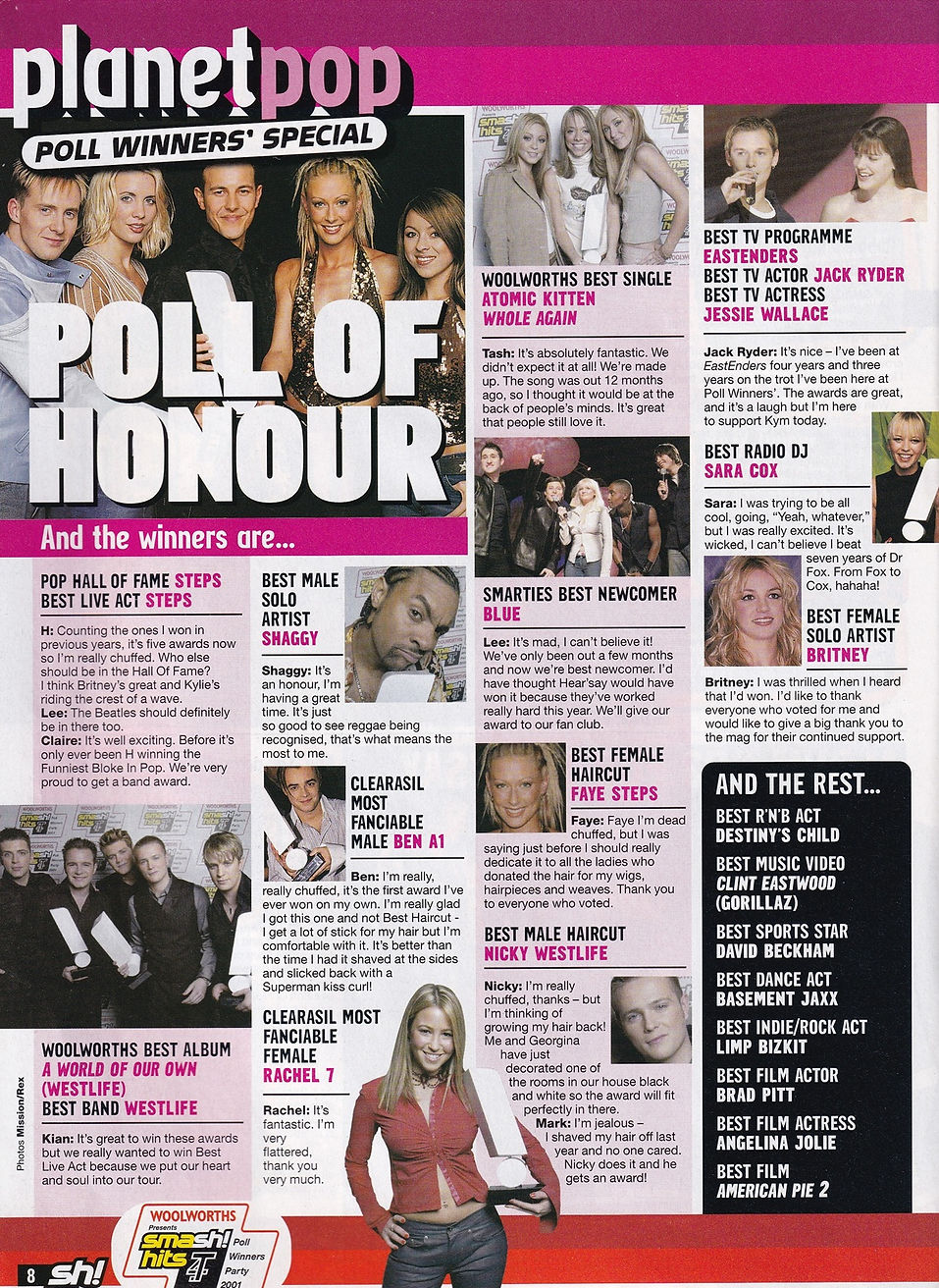 Page 8 - Smash Hits - Issue 601 - Smash Hits - 19th December 2001 - Bonus Issue.jpg