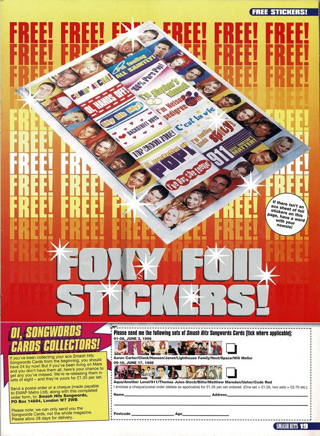Page 19 - Smash Hits - Issue 510 - 1st July - 14thh July 1998.jpg