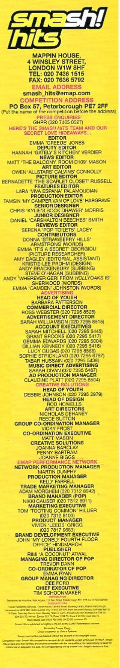 Credits - 594 - Smash Hits - 5th September - 18th September 2001.jpg