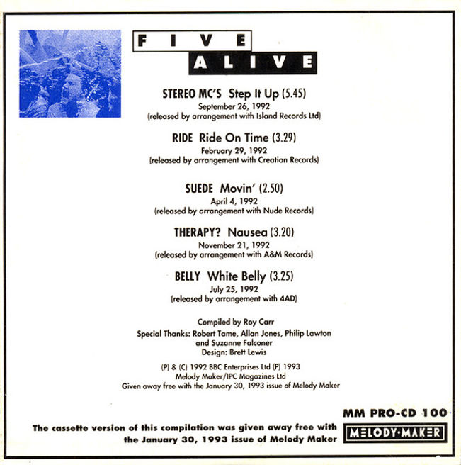 Melody Maker - Five Alive CD - Back Cover.jpg