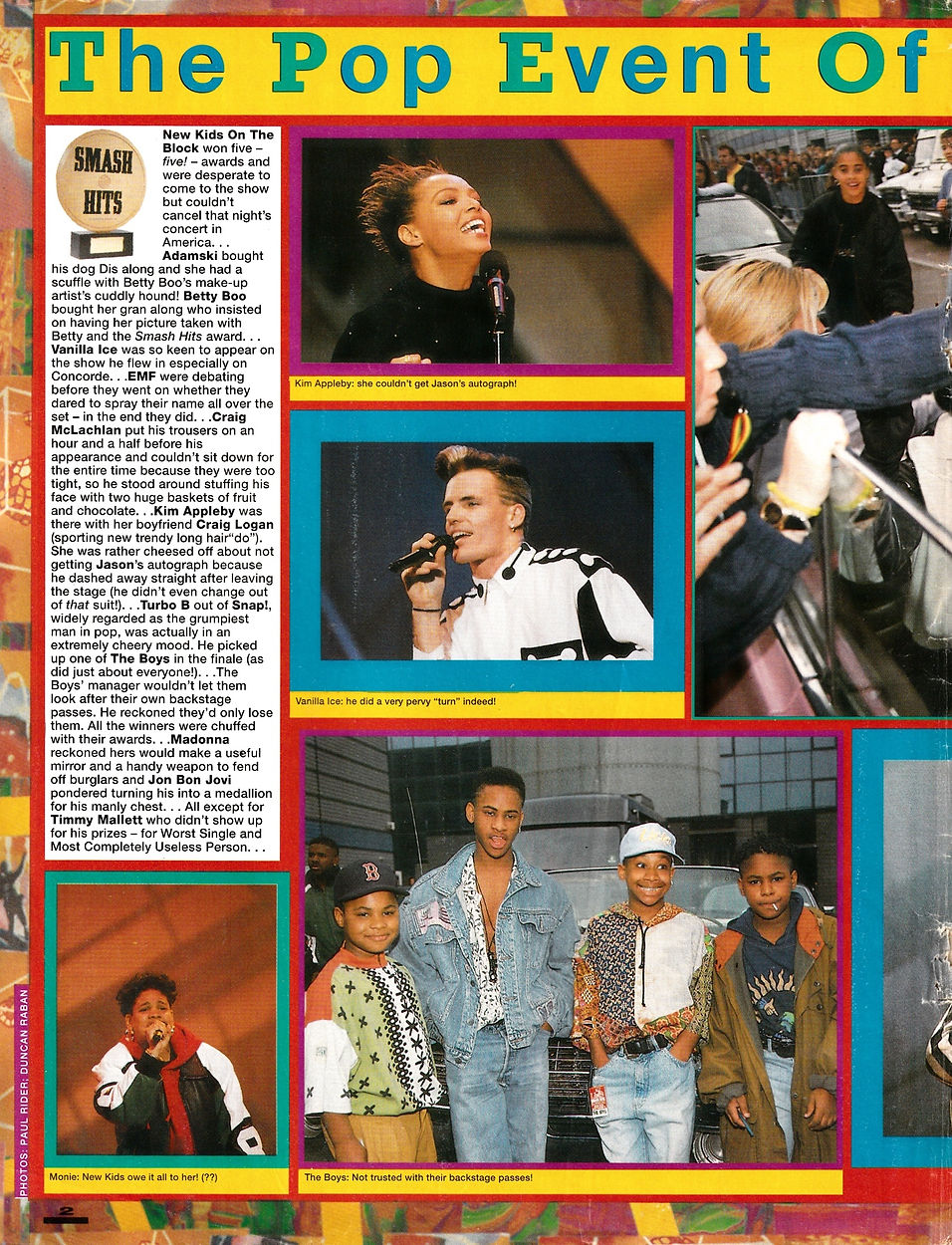 Page 2 - Smash Hits - Issue 312 - 14th N
