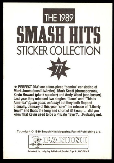 77 - Smash Hits Stickers 1989 77 Perfect Day Back.jpg
