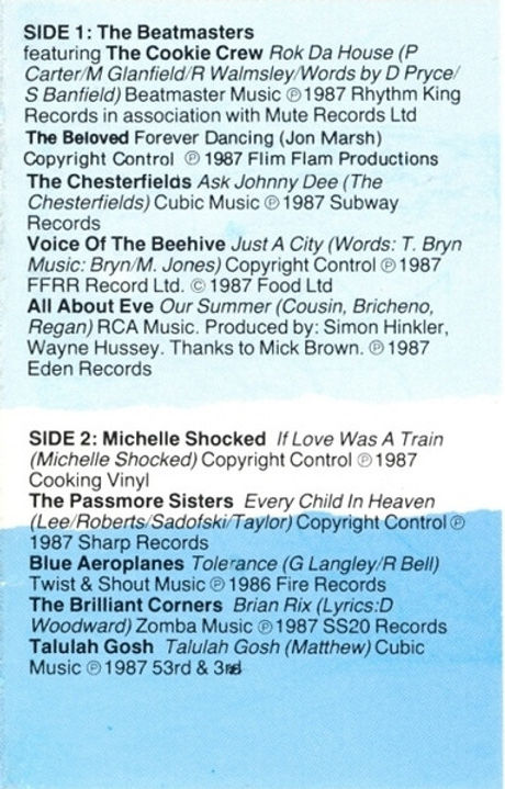 Melody Maker - Indie Top 20 2 - Cassette 2 Back Cover.jpg