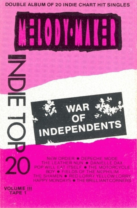 Melody Maker - Indie Top 20 Volume 3 - Cassette Front Cover.jpg