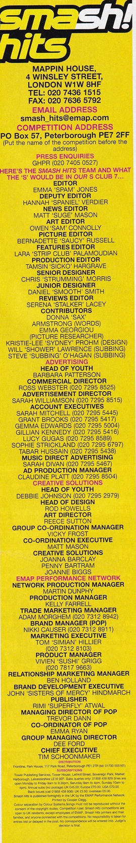 Credits - Issue 596 - Smash Hits - 3rd October - 16th October 2001.jpg