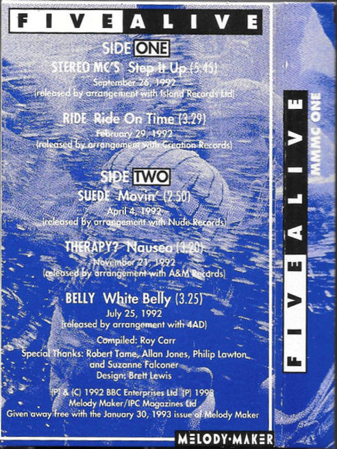 Melody Maker - Five Alive Cassette - Back Cover.jpg
