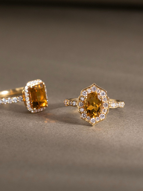 Victoria Citrine Ring