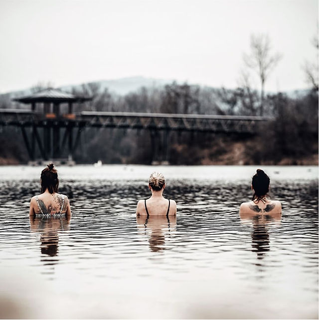 Eisbaden in Linz