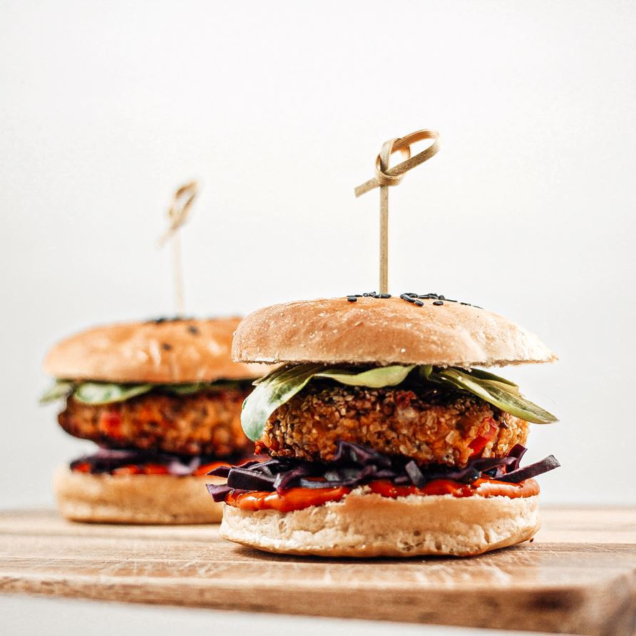 Pizza Burger Bohnenpatty