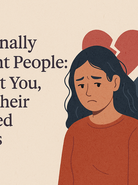 Emotionally Avoidant People: It Wasn’t You, It Was Their Unhealed Wounds