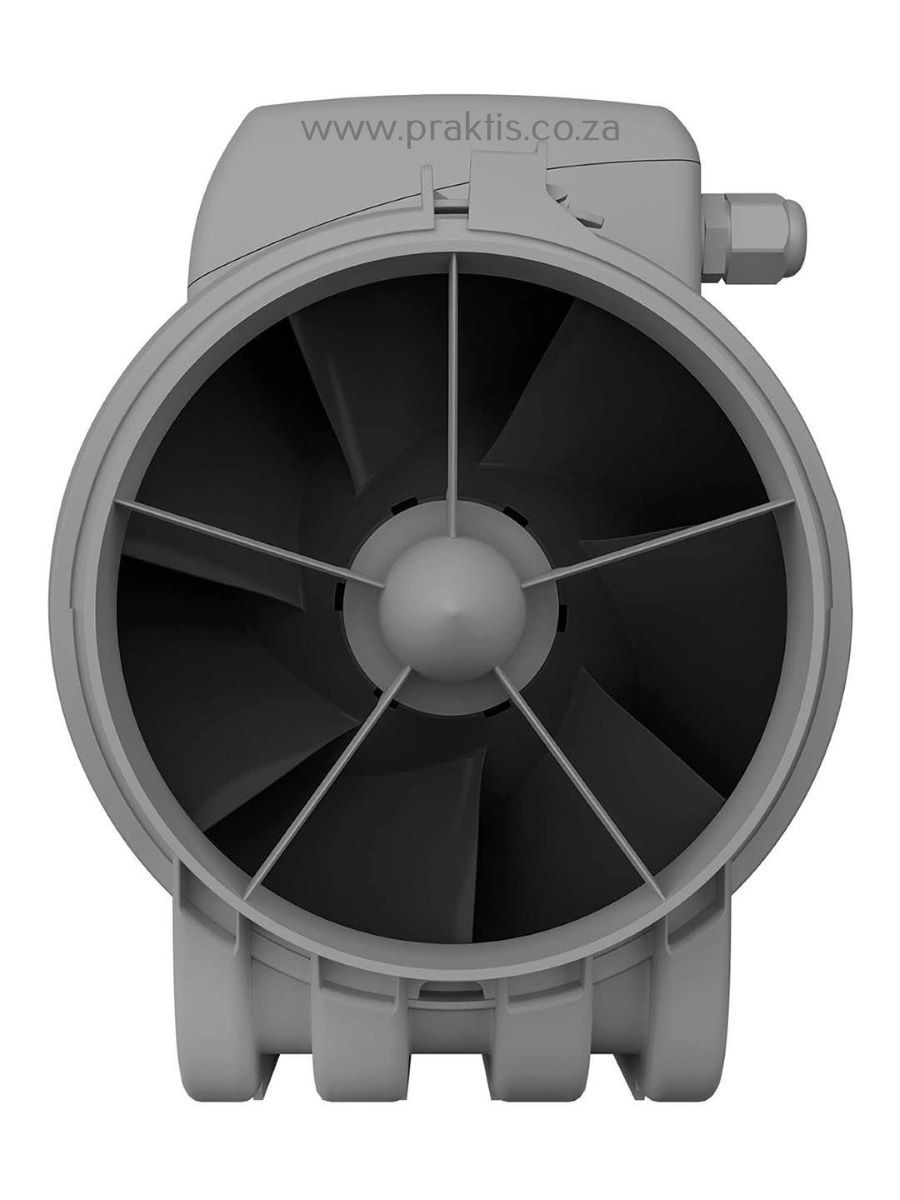 Thumbnail: 125mm mixed-flow duct fan with 2 speeds and removable central block 
