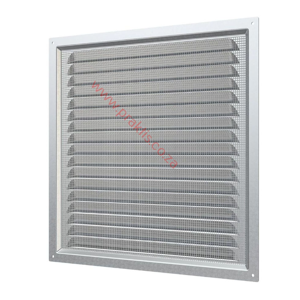Thumbnail: Ventilation Wall Cover Grille 300 x 300mm, zinc coated - Silver