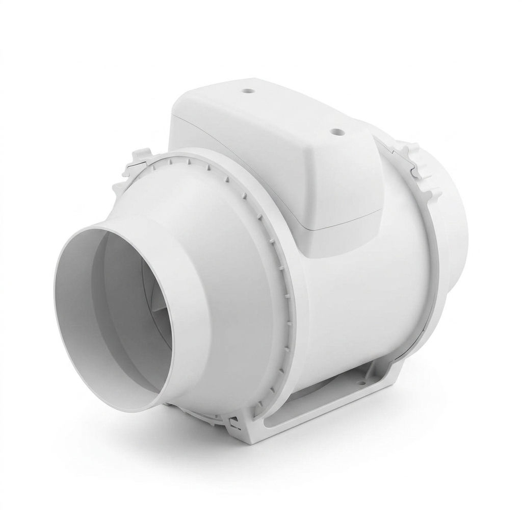 100mm mixed-flow inline duct fan with 2 speeds – Bora 100