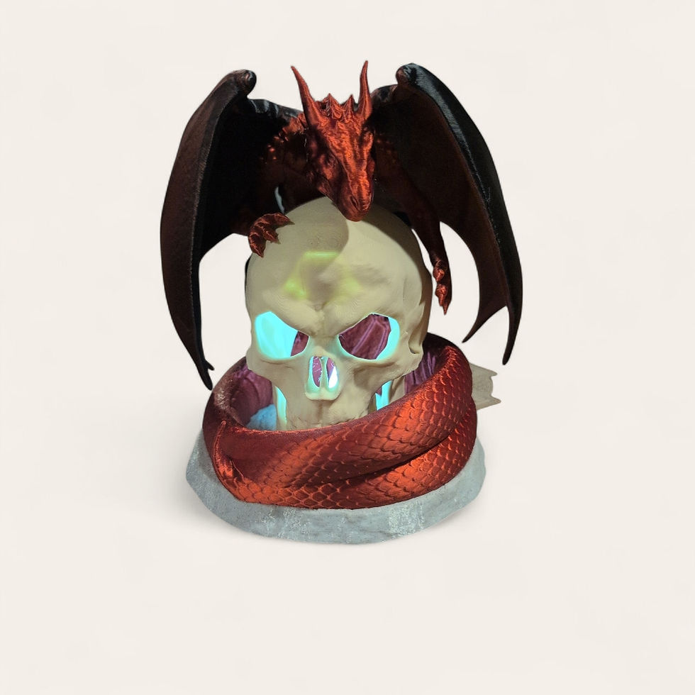 tea light dragon figure