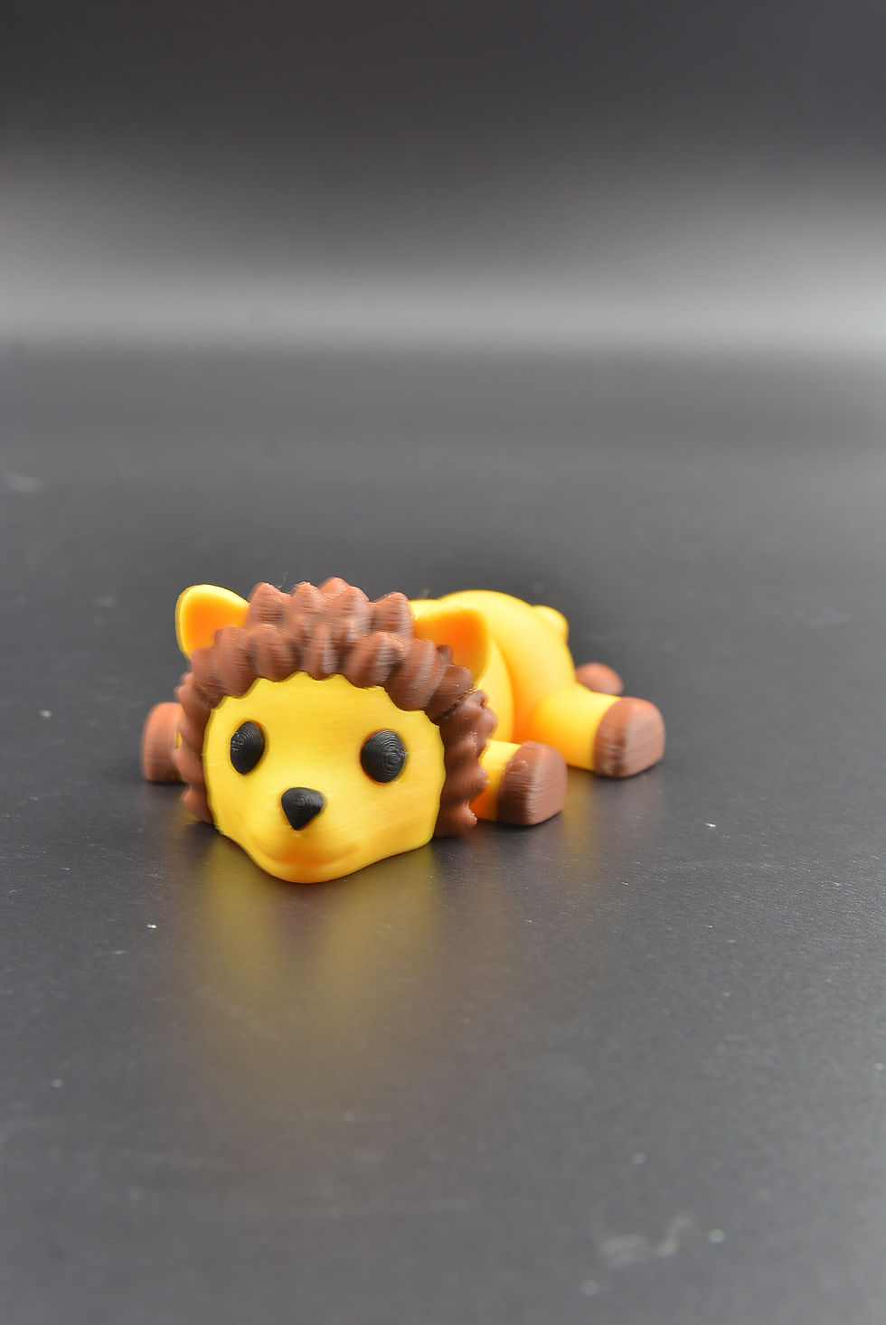 3D printed wiggly lion collectible