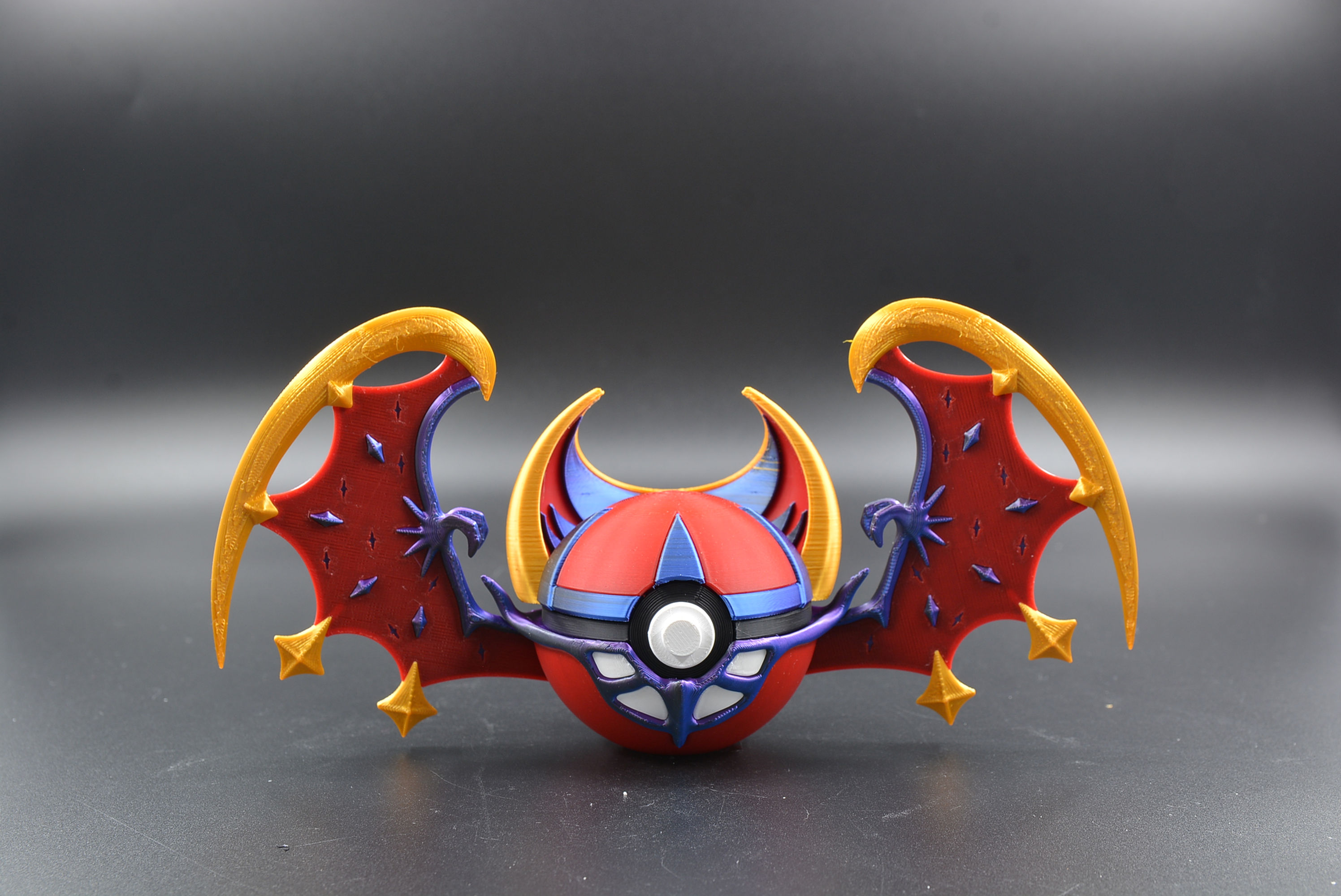 Full‑color Lunala Shiny Character Ball with detailed shiny lunar winged sculpt.