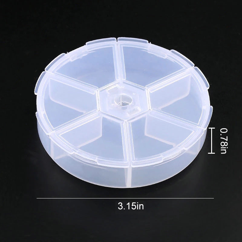 Thumbnail: Plastic Transparent Rectangle container Jewelry Adjustable Storage container