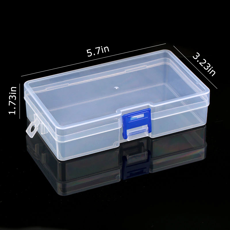Miniatura: Plastic Transparent Rectangle container Jewelry Adjustable Storage container